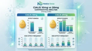Cialis 10mg vs 20mg comparison of response strength versus side effect frequency