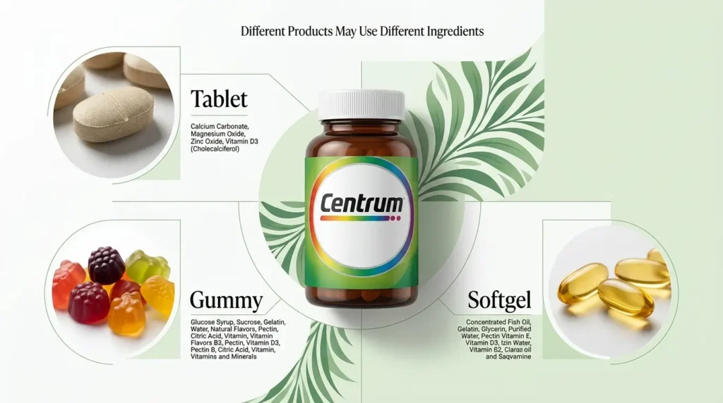 Is Centrum Halal in Pakistan? Different Centrum product types and ingredients