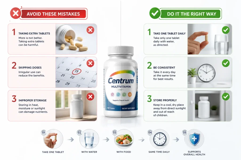 Common mistakes when taking Centrum