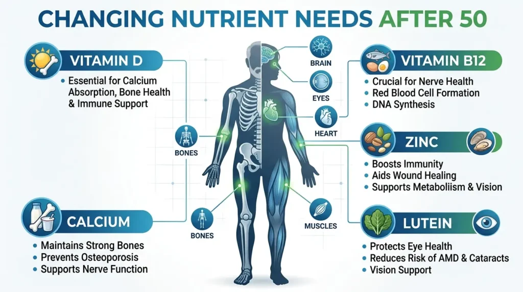 Changing nutrient needs after 50