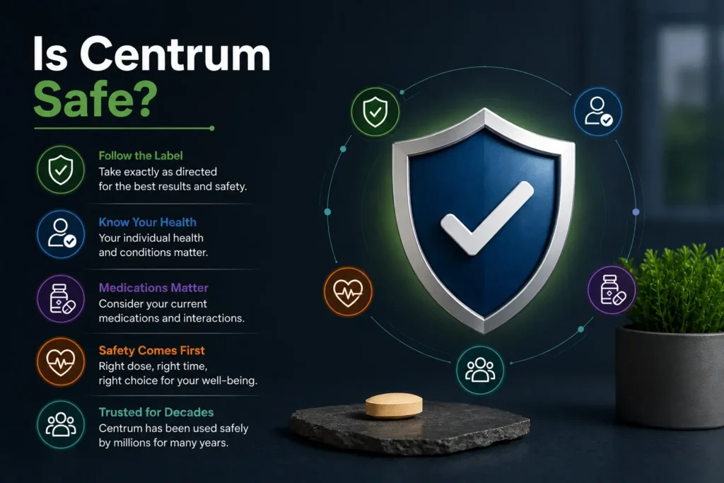 Is Centrum Safe guide with important safety tips